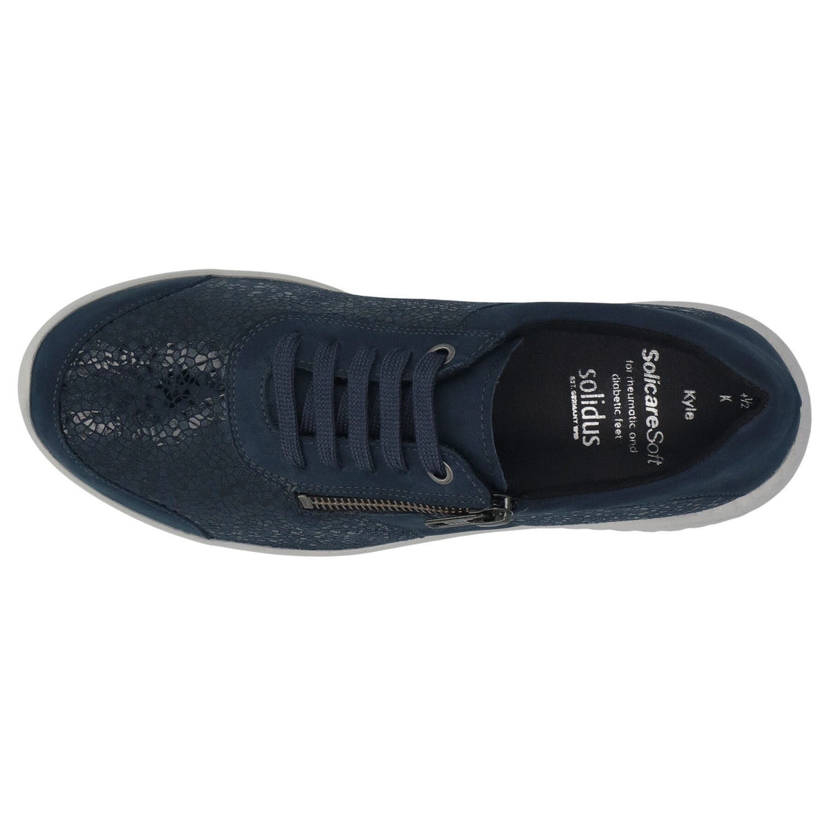Solidus Schnürschuh 60508 Kyle - Weite K in Blau