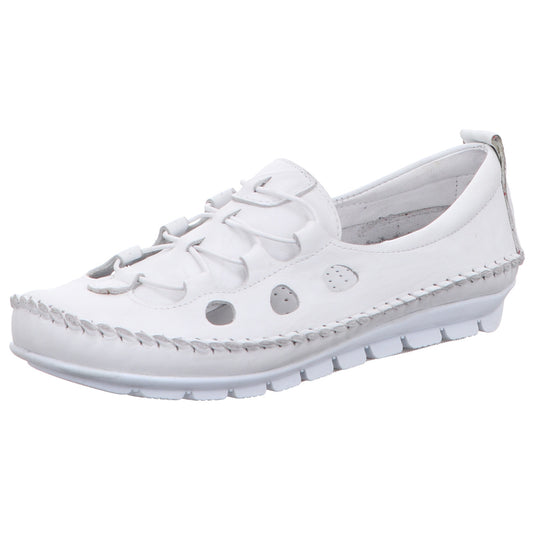 Gemini Slipper 003115 01 NAPPA SCHNUERSCHUH in Weiß