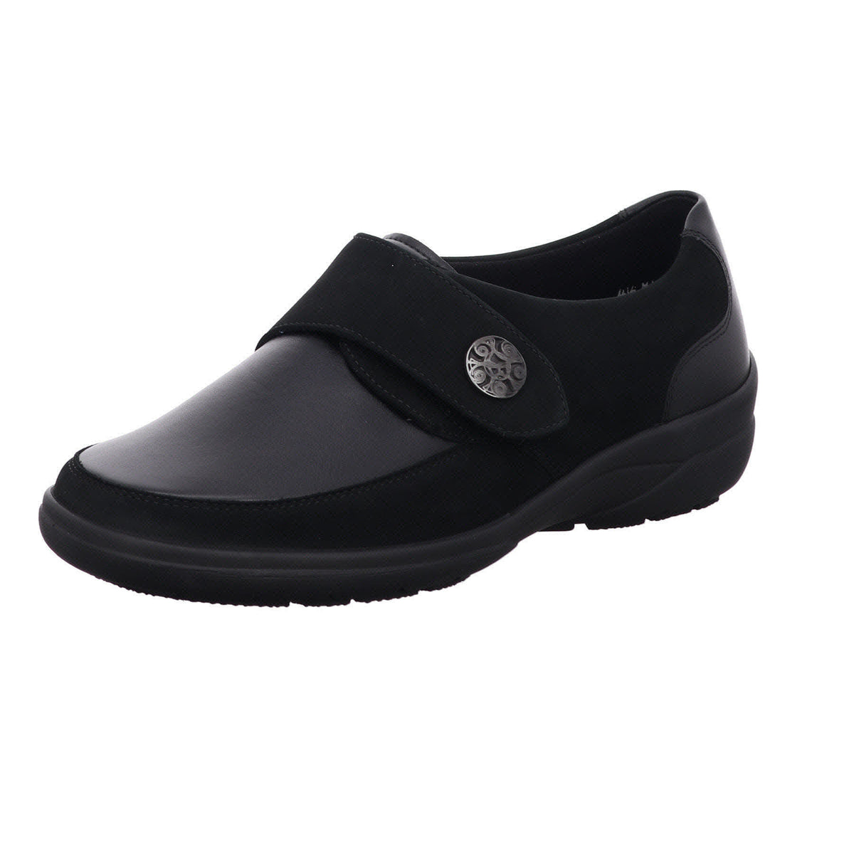 Solidus Slipper 41501 Maike NUBUK/NAPPAFL/VITELLO schwarz in NUBUK/NAPPAFL/VITELL