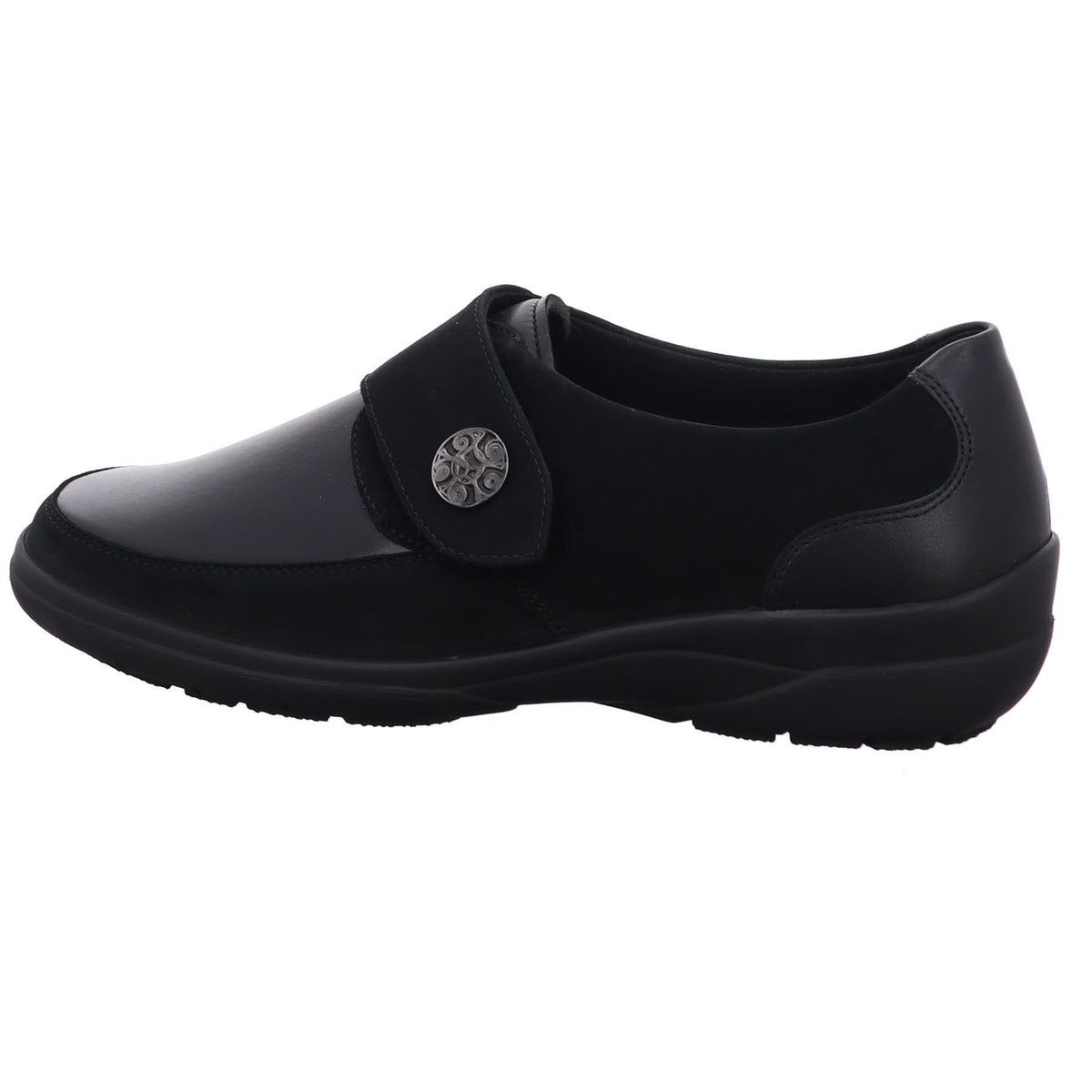 Solidus Slipper 41501 Maike NUBUK/NAPPAFL/VITELLO schwarz in NUBUK/NAPPAFL/VITELL