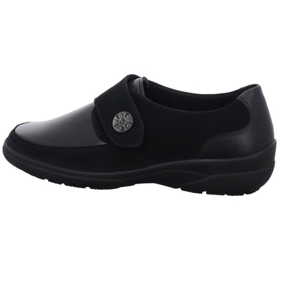 Solidus Slipper 41501 Maike NUBUK/NAPPAFL/VITELLO schwarz in NUBUK/NAPPAFL/VITELL