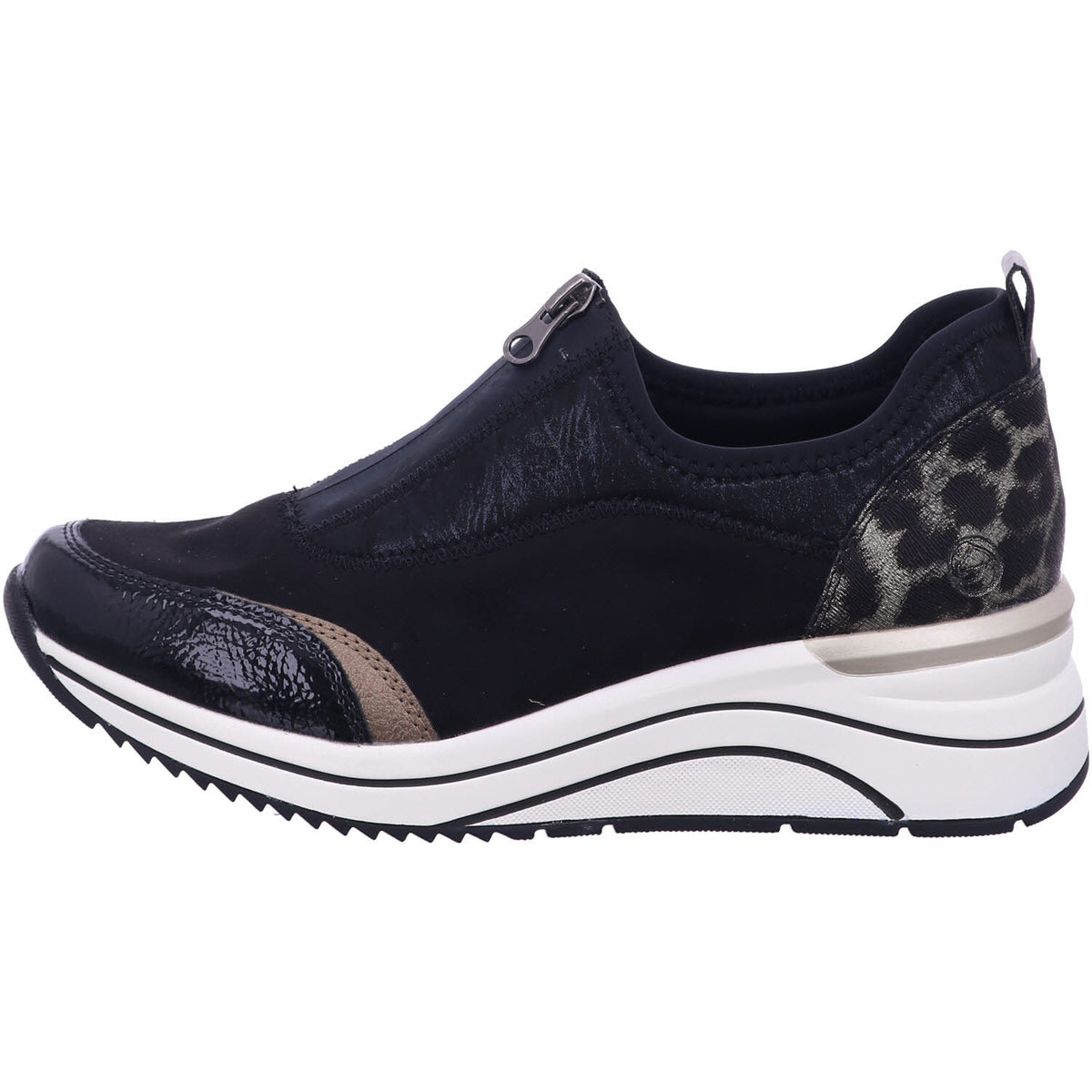 Remonte Slipper D0T08  in Schwarz
