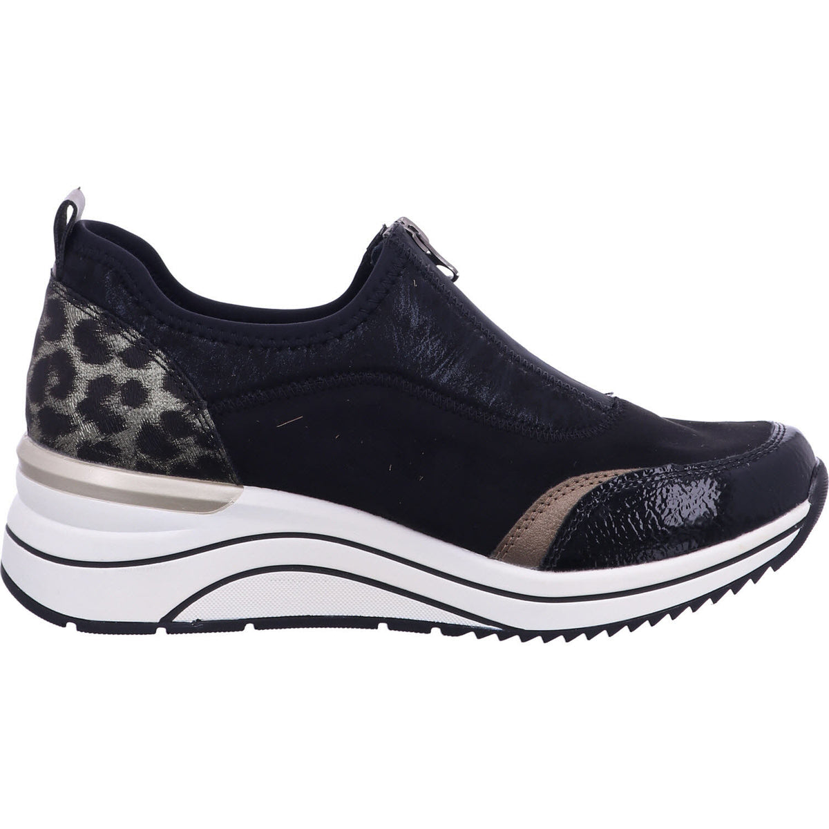 Remonte Slipper D0T08  in Schwarz