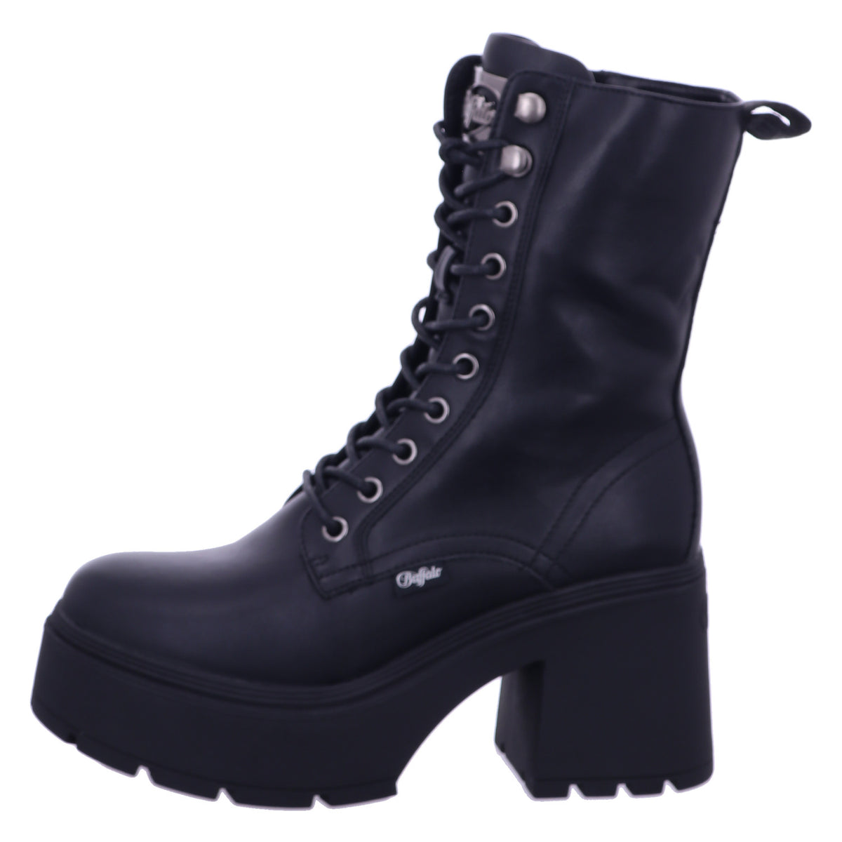Buffalo Boot 1622615 MILA LACE UP MID in Schwarz