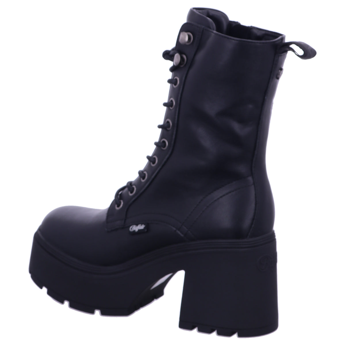 Buffalo Boot 1622615 MILA LACE UP MID in Schwarz