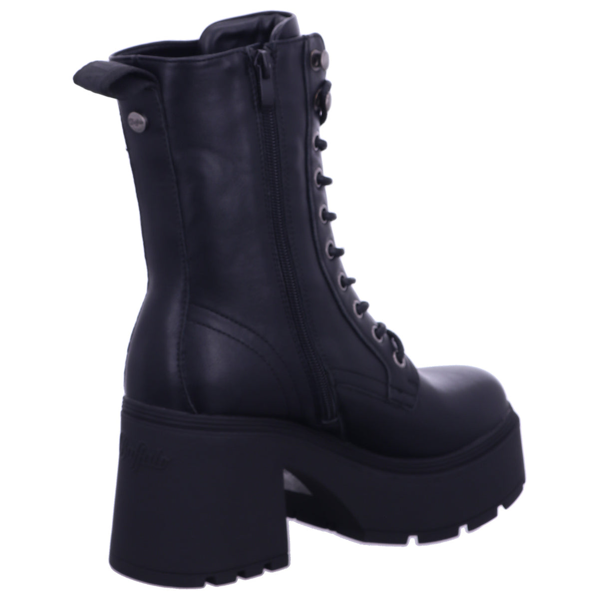 Buffalo Boot 1622615 MILA LACE UP MID in Schwarz