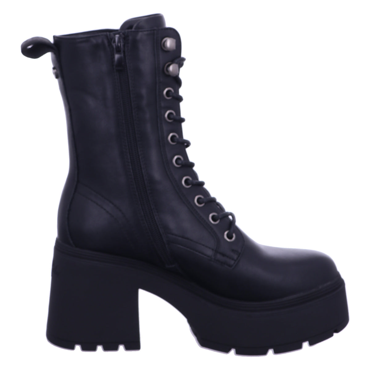 Buffalo Boot 1622615 MILA LACE UP MID in Schwarz