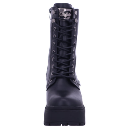 Buffalo Boot 1622615 MILA LACE UP MID in Schwarz