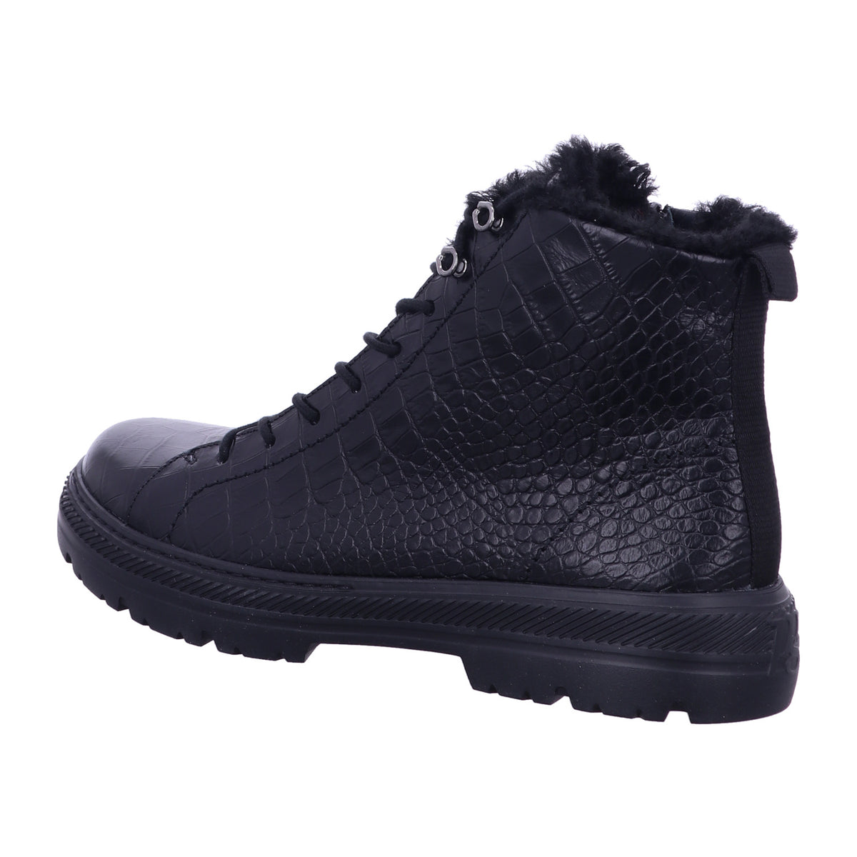 Paul Green Winterschuh 5287 0078-5287-078/Schnürstiefelette in Schwarz
