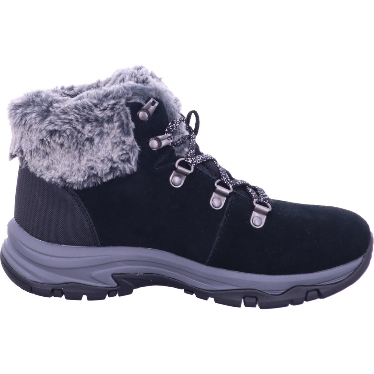 Skechers Winterschuh 167178 Lace Up Faux Fur Cuff Boot W/ in Schwarz