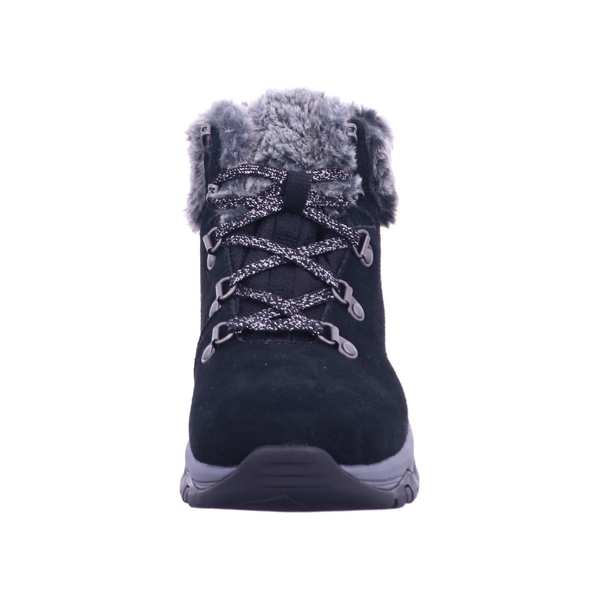 Skechers Winterschuh 167178 Lace Up Faux Fur Cuff Boot W/ in Schwarz