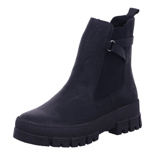 Rieker Winterschuh Y0212  in Schwarz