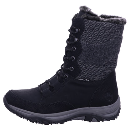 Rieker Winterschuh M9643  in Schwarz