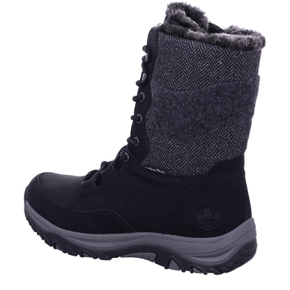 Rieker Winterschuh M9643  in Schwarz