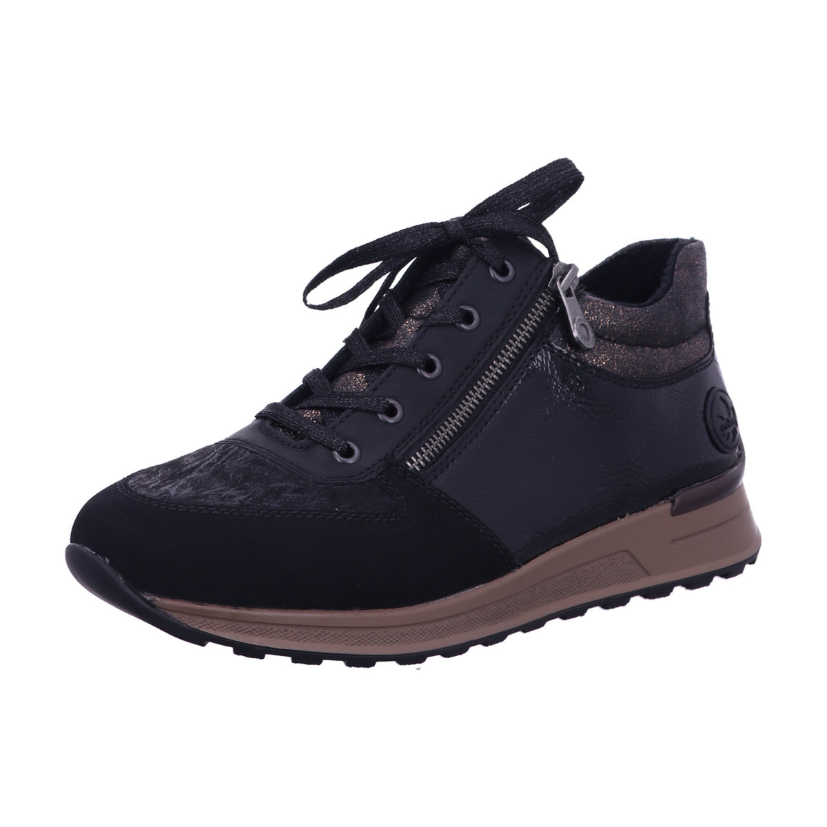 Rieker Winterschuh N1407  in Schwarz