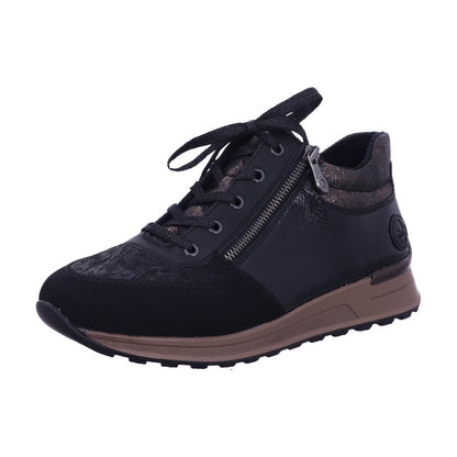 Rieker Winterschuh N1407  in Schwarz