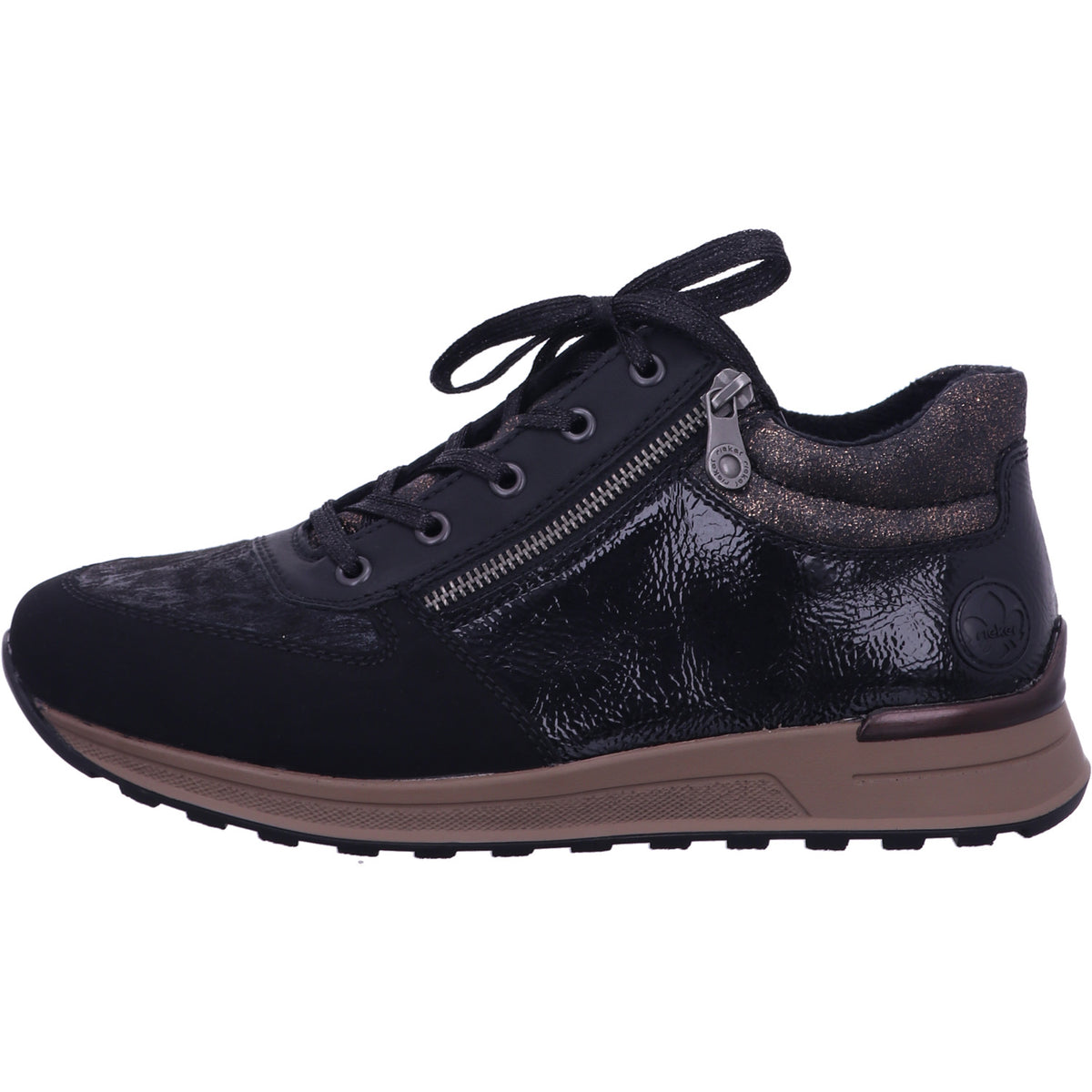 Rieker Winterschuh N1407  in Schwarz