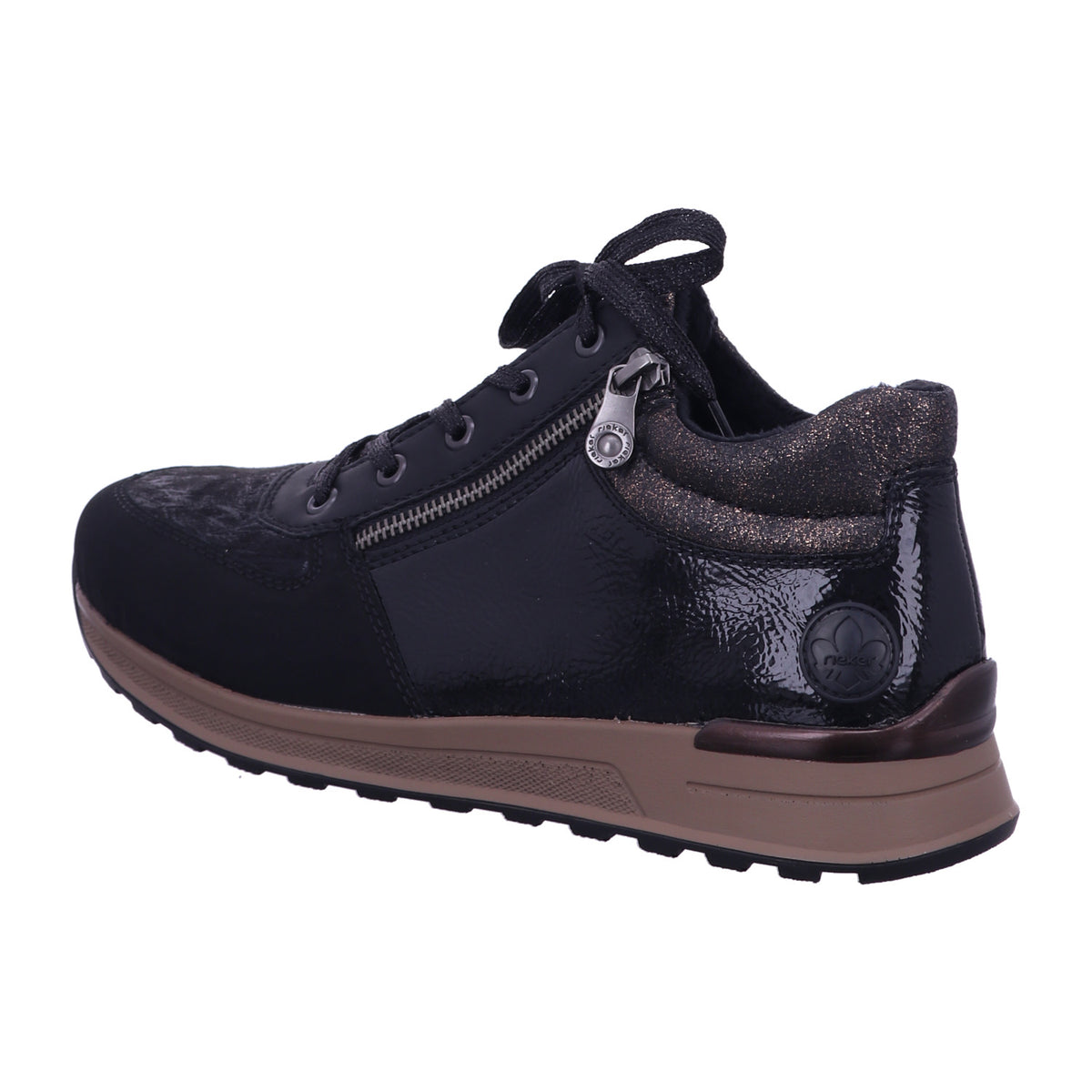 Rieker Winterschuh N1407  in Schwarz