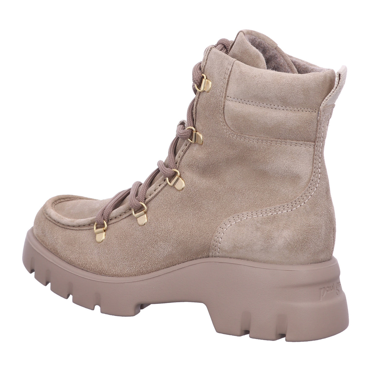 Paul Green Winterschuh 8237 0078-8237-008/Schnürbootie in Beige