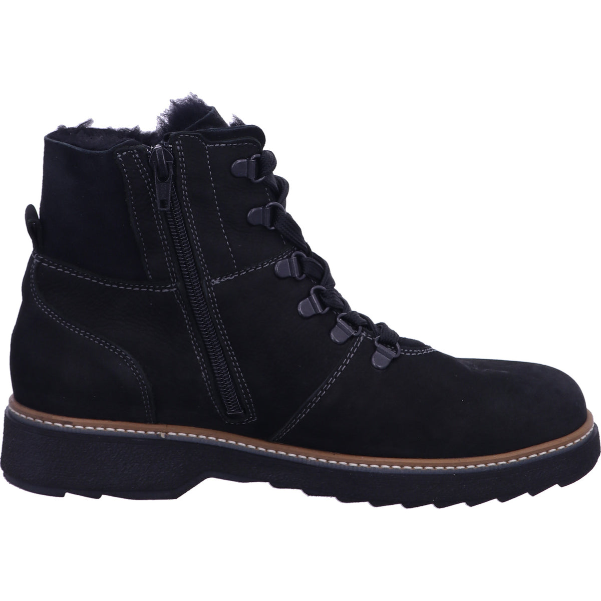 Waldläufer Winterschuh 911802 BEAR DOUBLEFACE BEAR in Schwarz