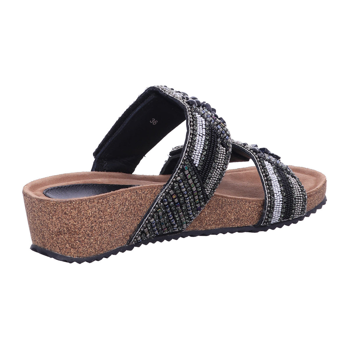 Lazamani Pantolette 75002  in Schwarz