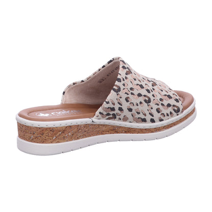 Rieker Pantolette V4188  in Beige