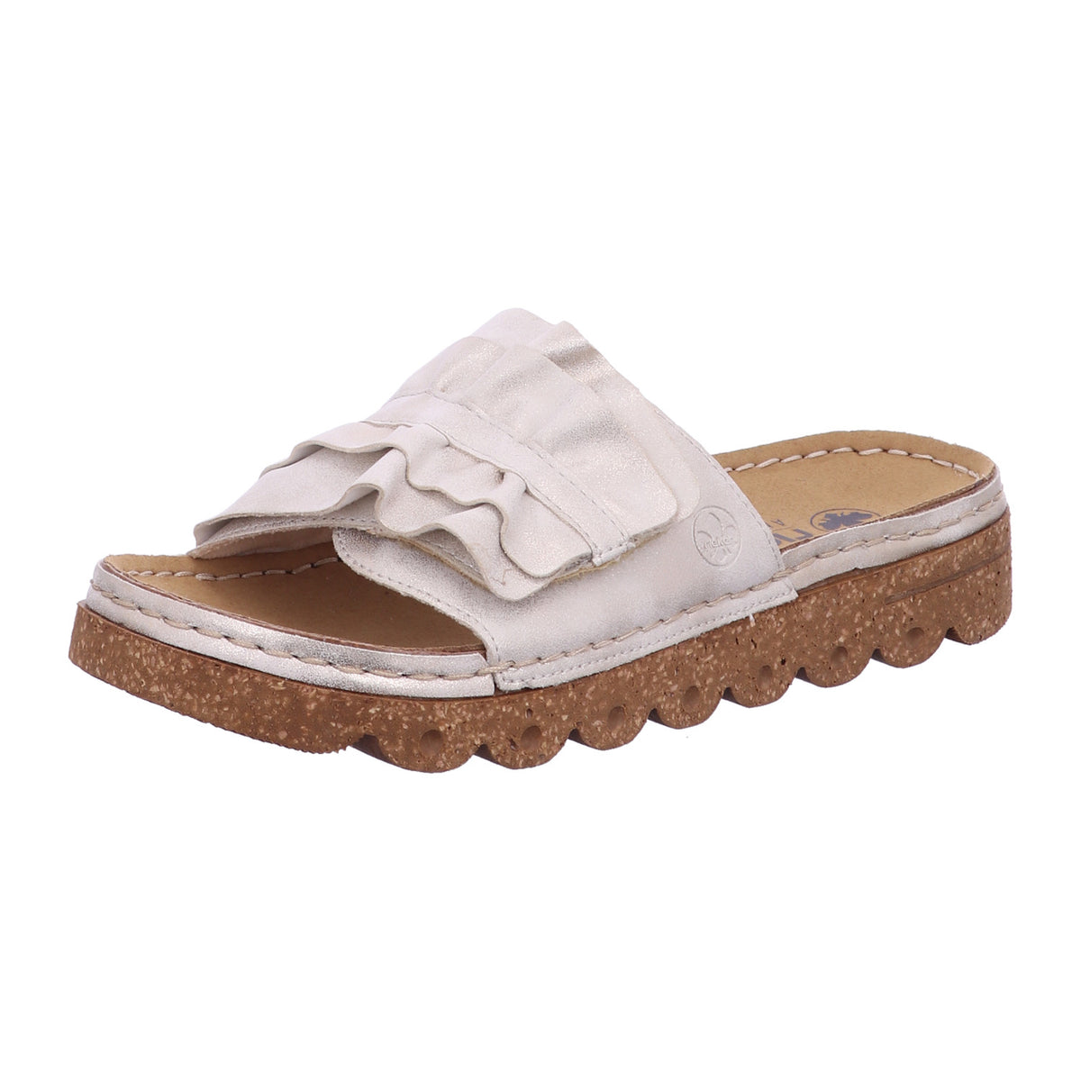 Rieker Pantolette V8763  in Beige