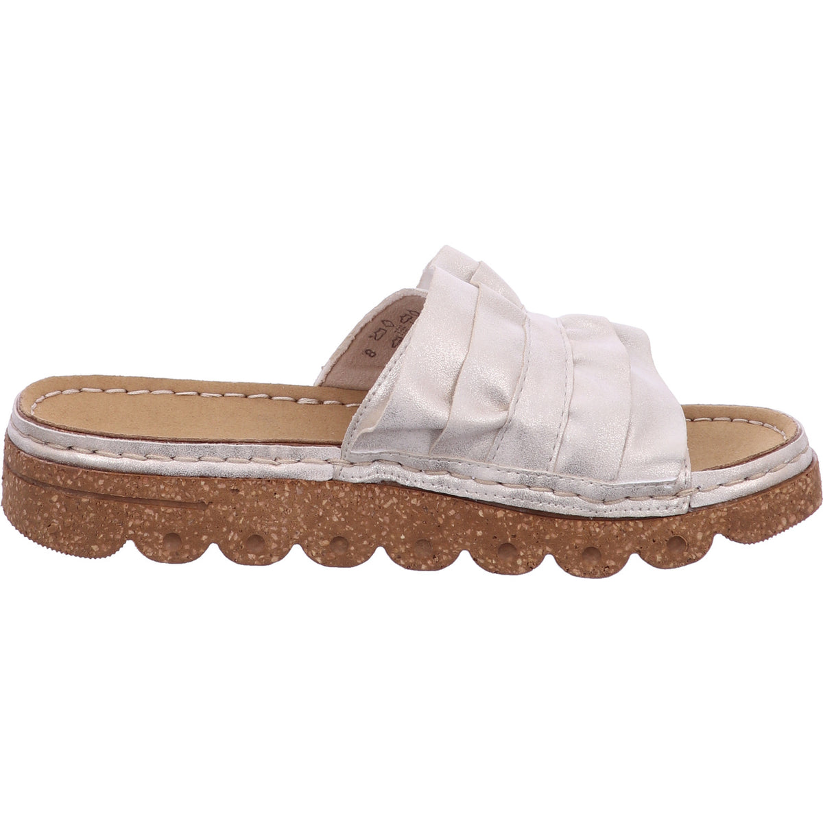 Rieker Pantolette V8763  in Beige