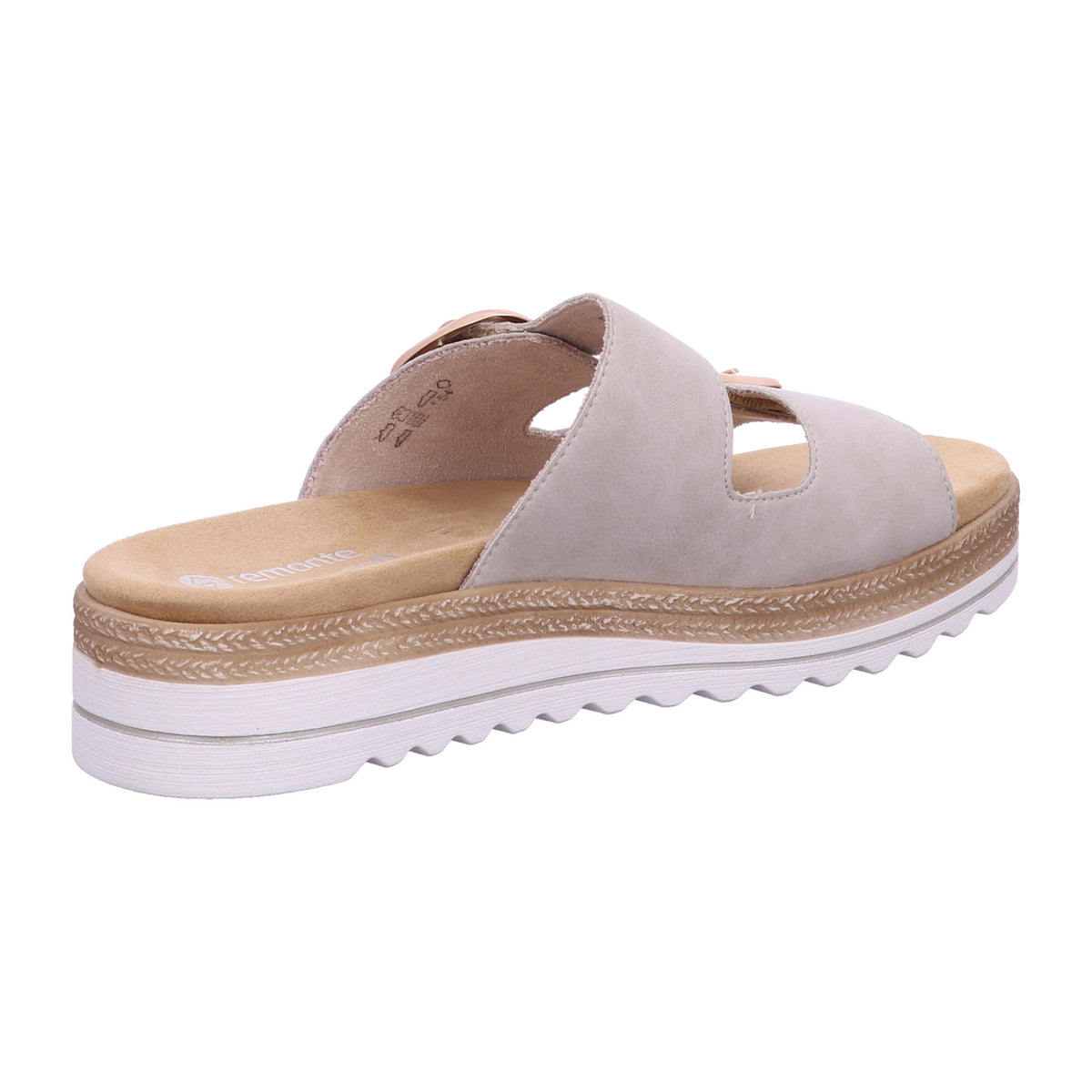 Remonte Pantolette D0Q66 Remonte Sandale in Beige