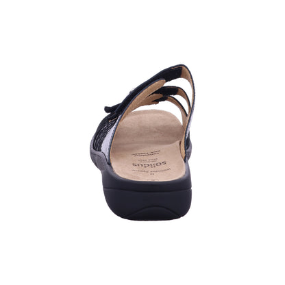 Solidus Pantolette 20141 Wellness Weite G in Schwarz