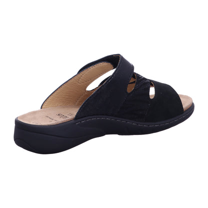 Solidus Pantolette 20141 Wellness Weite G in Schwarz