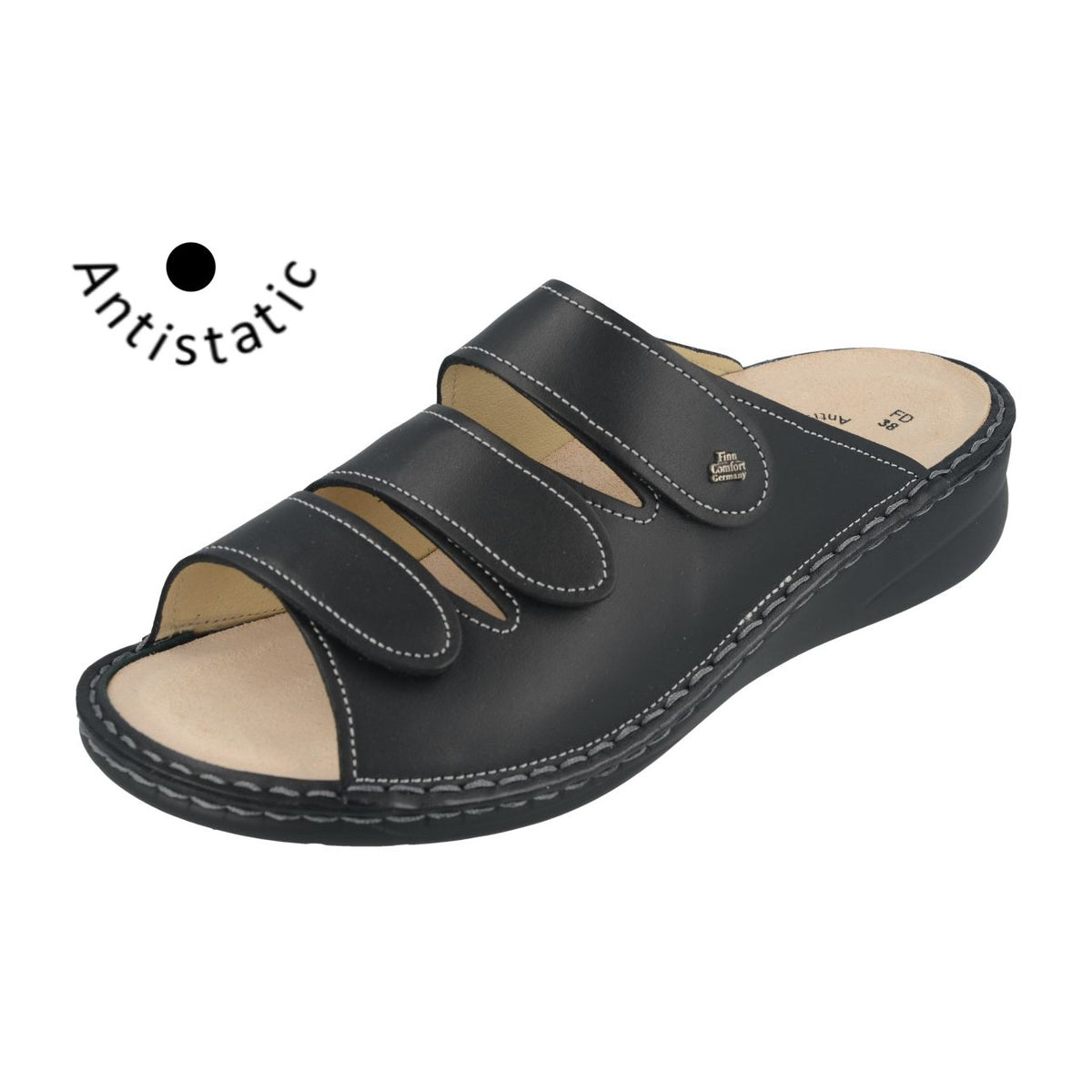 Finn Comfort Pantolette 02591-014099 COMPORTA in Schwarz