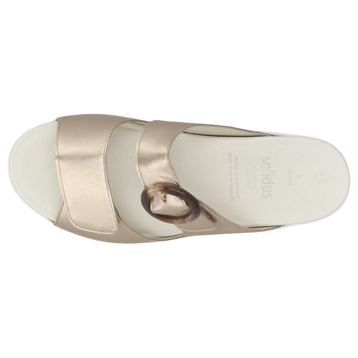Solidus Pantolette 48030 Greta - Weite G in Beige