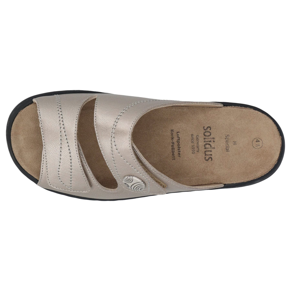 Solidus Pantolette 21104 Spezial - Weite H in Beige