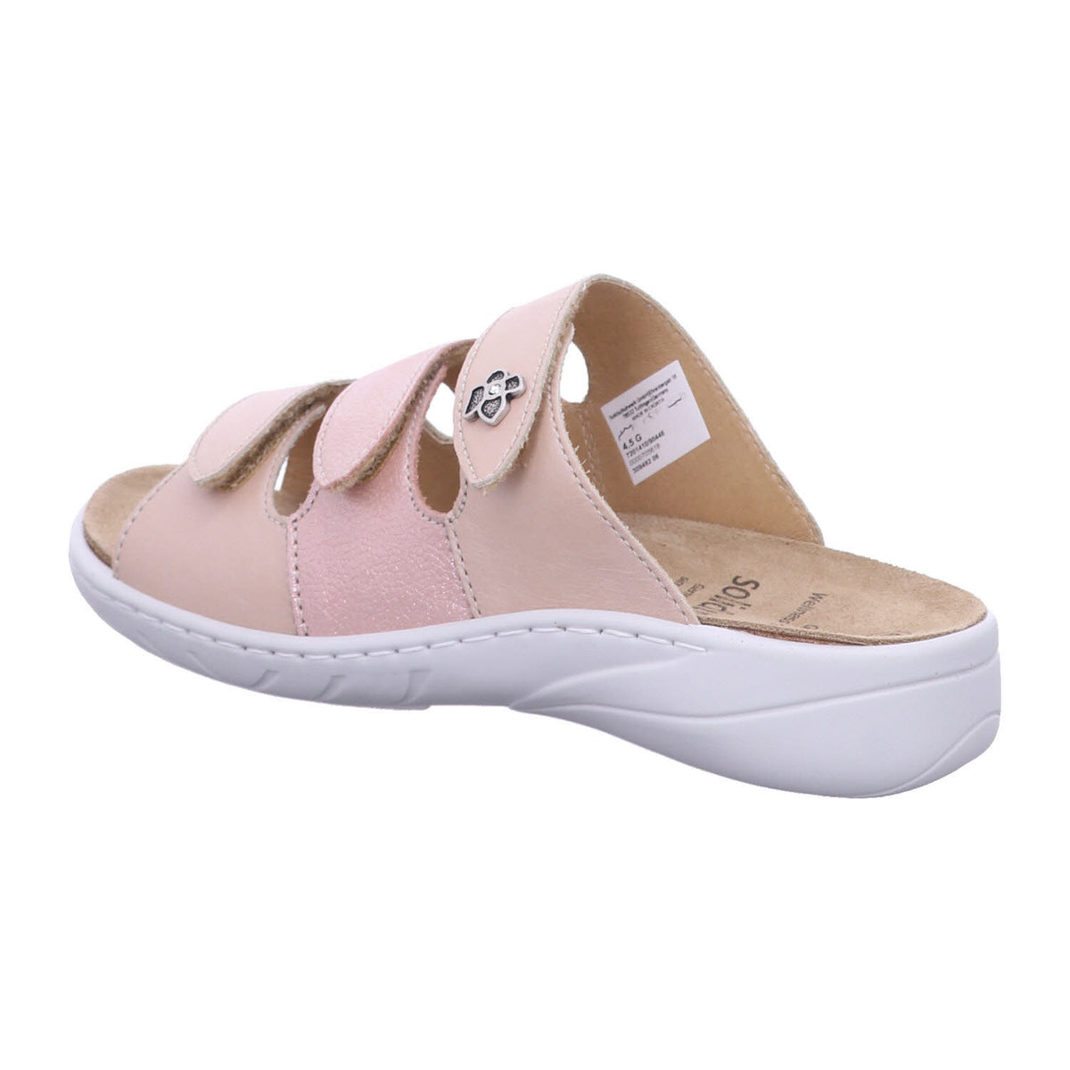Solidus Pantolette 20141 Wellness Special - Weite G in Rot