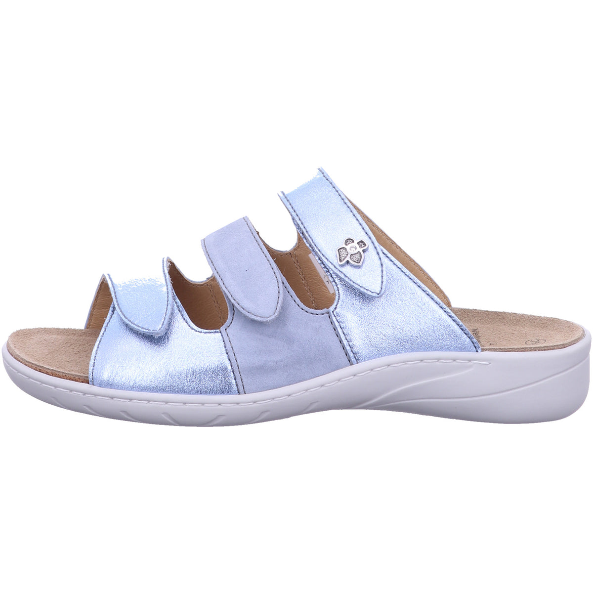 Solidus Pantolette 20141 Wellness in Blau