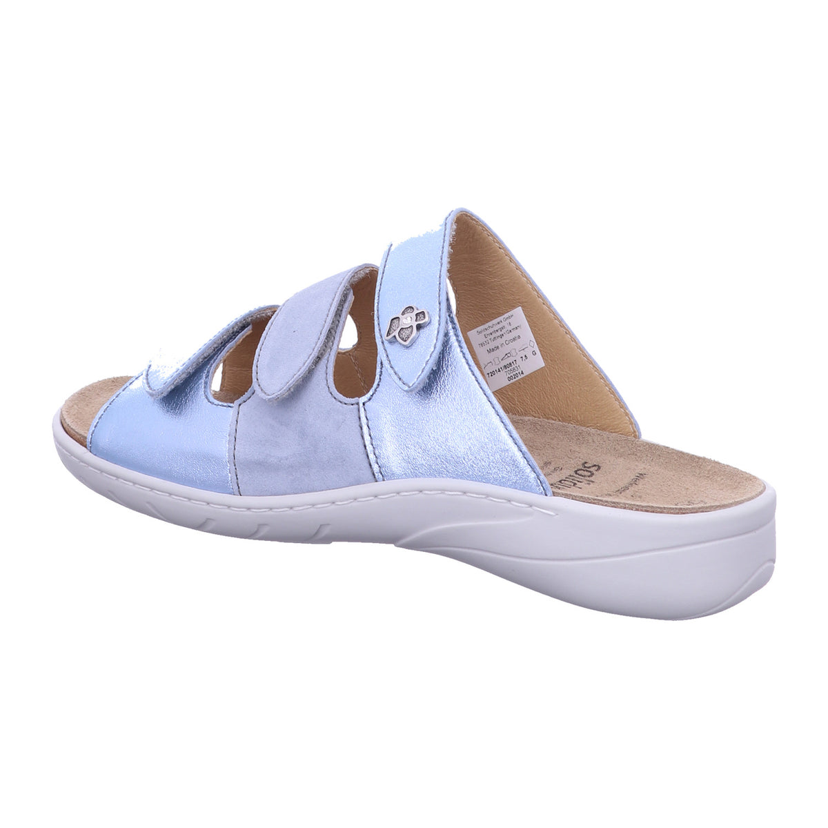 Solidus Pantolette 20141 Wellness in Blau