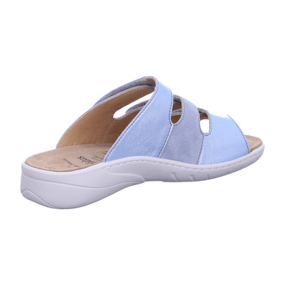 Solidus Pantolette 20141 Wellness in Blau