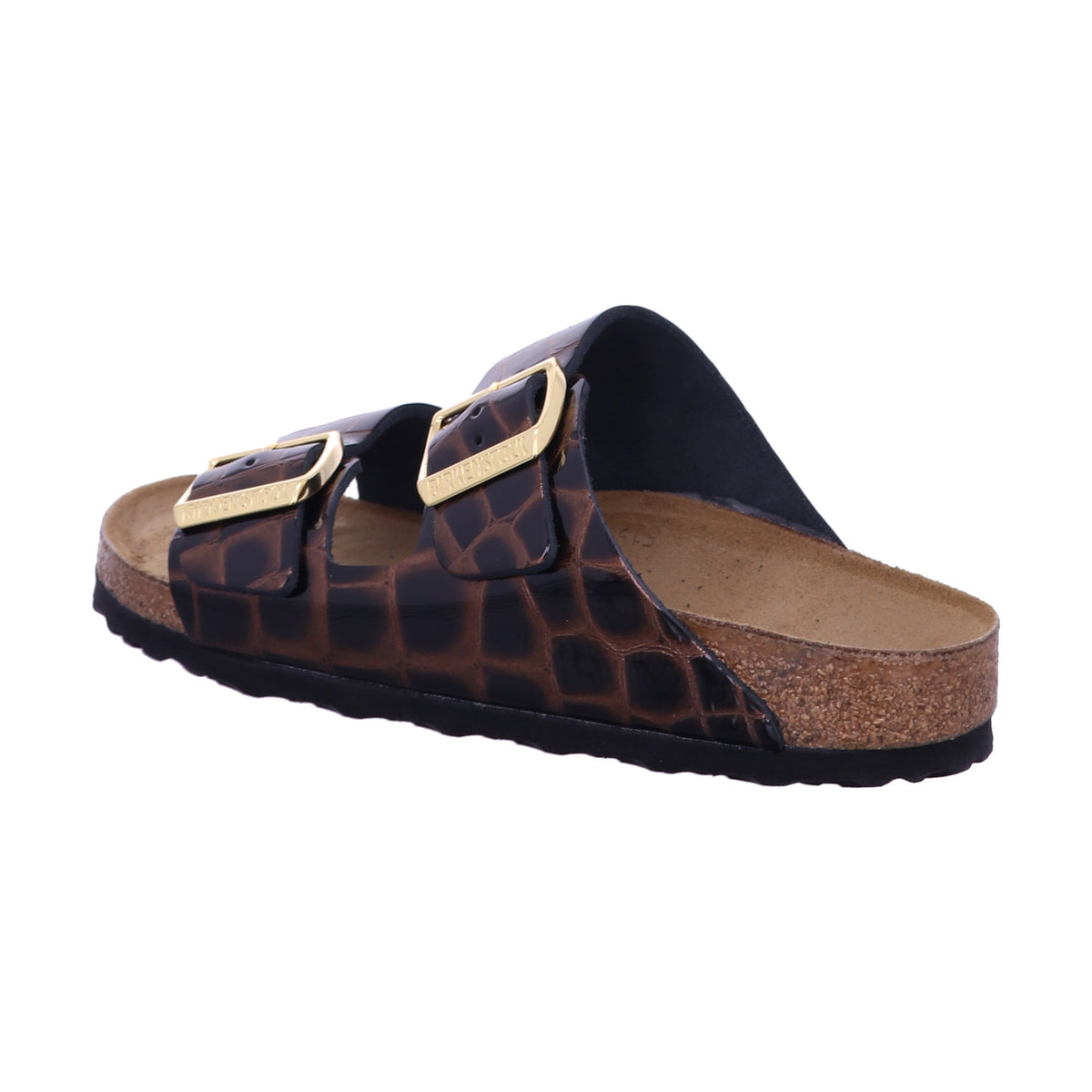Birkenstock Pantolette 1032864 Arizona LENA Emboss Animal Black in Schwarz