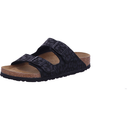 Birkenstock Pantolette 1030563 Arizona SYN Leo Black in Schwarz