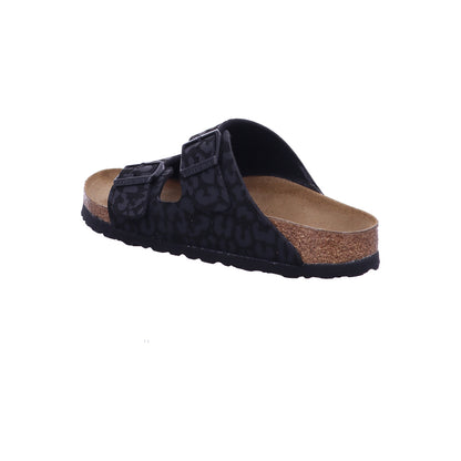 Birkenstock Pantolette 1030563 Arizona SYN Leo Black in Schwarz