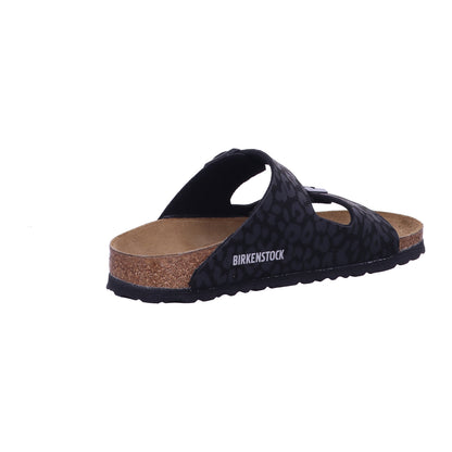 Birkenstock Pantolette 1030563 Arizona SYN Leo Black in Schwarz