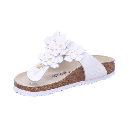 Birkenstock Pantolette 1026735 Gizeh Flowers LE White in Weiß