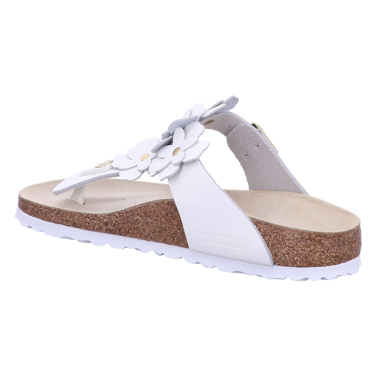 Birkenstock Pantolette 1026735 Gizeh Flowers LE White in Weiß