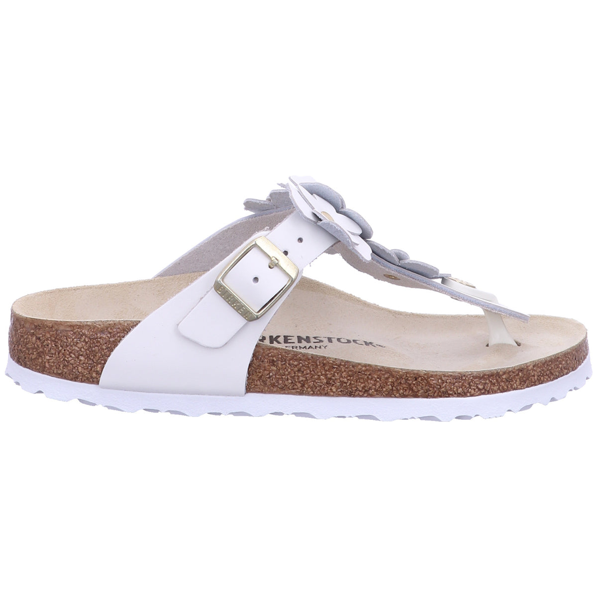 Birkenstock Pantolette 1026735 Gizeh Flowers LE White in Weiß
