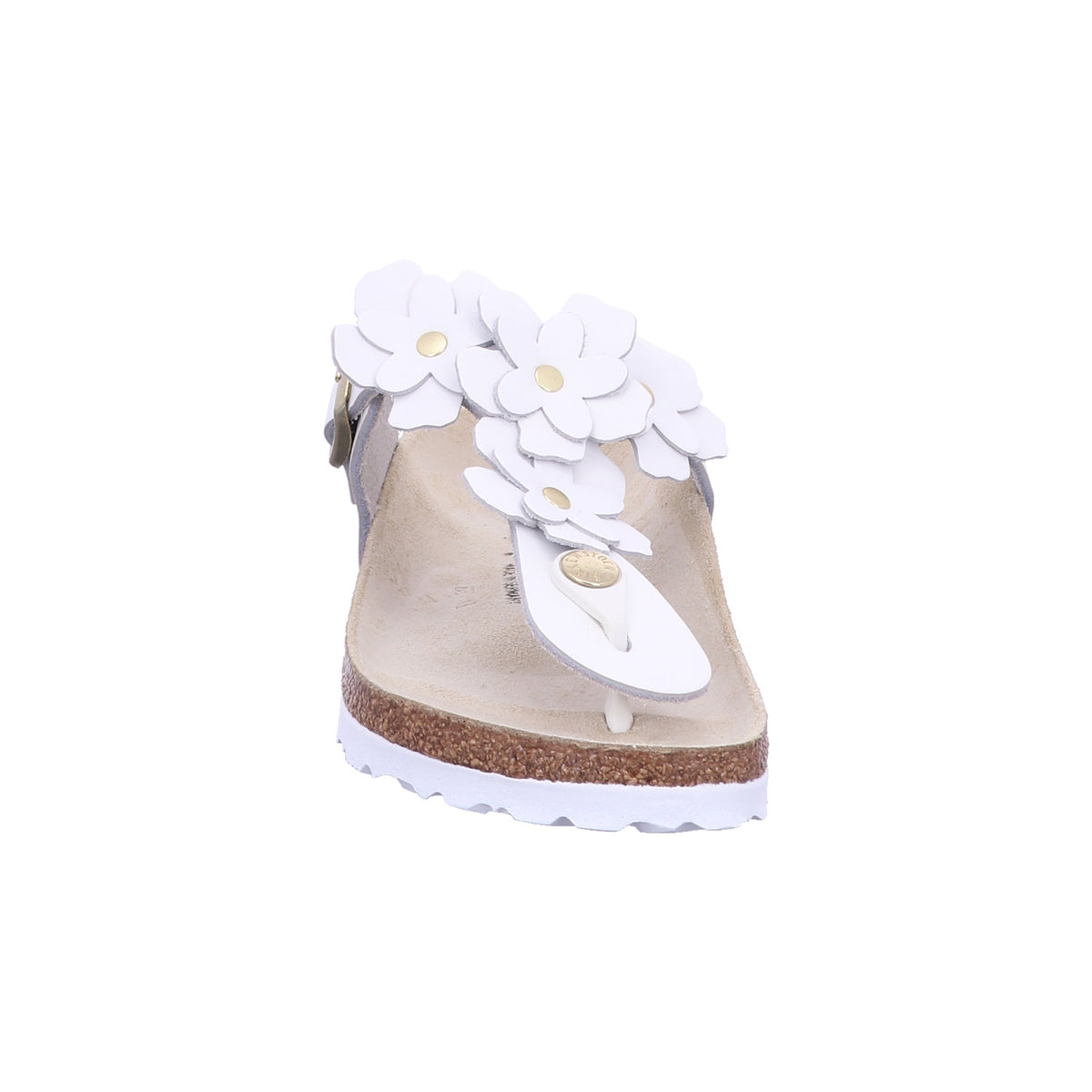 Birkenstock Pantolette 1026735 Gizeh Flowers LE White in Weiß