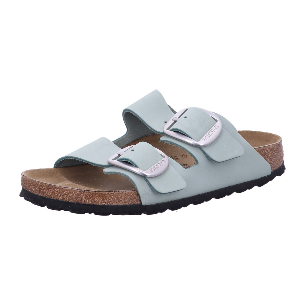 Birkenstock Pantolette 1029311 Arizona Big Buckle LENB Pure Sage in Grau
