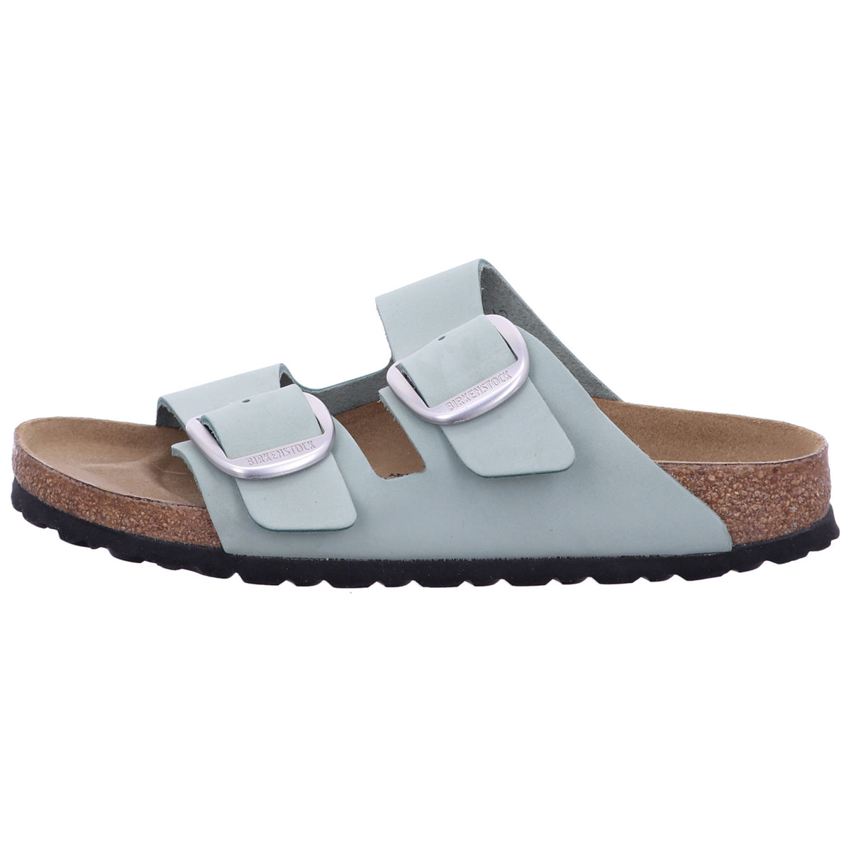 Birkenstock Pantolette 1029311 Arizona Big Buckle LENB Pure Sage in Grau