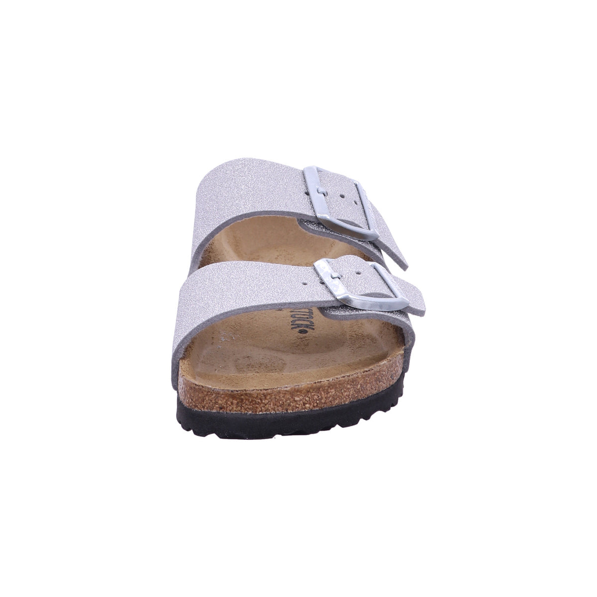 Birkenstock Pantolette 1030127 Arizona SYN Shiny Glitter Silver in Grau