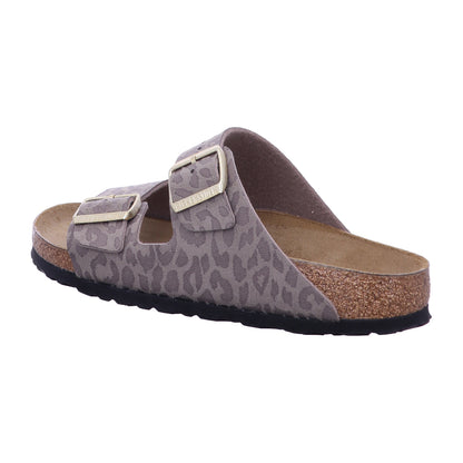 Birkenstock Pantolette 1031941 Arizona SYN Leo Gray Taupe in Grau